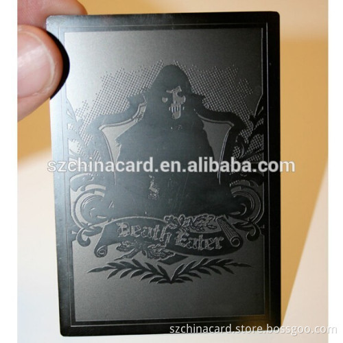 China manufacturer high quality Durable Nice Brushed blank cheap metal business cards